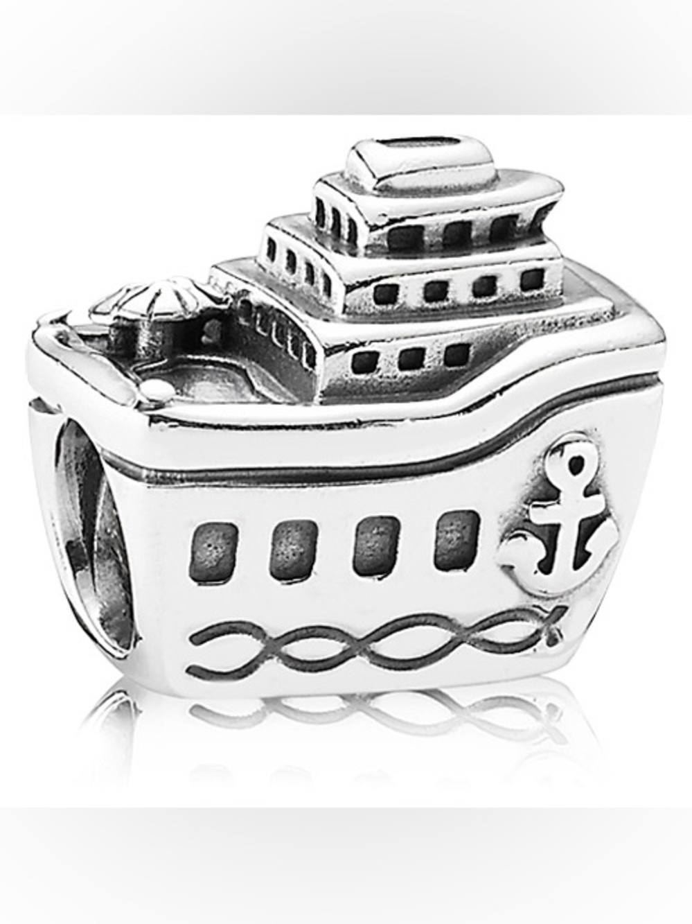 PANDORA All Aboard Charm Authentic Sterling Silver Cruise Ship Travel Memories